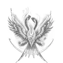 Phoenix Fire tattoo design idea