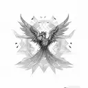 Phoenix Fire tattoo design idea