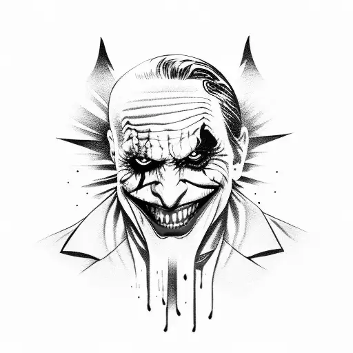 joker tattoo design idea