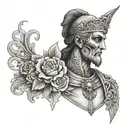 Alexander the Greats funeral tattoo design idea