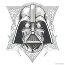 Darth Vader Mask tattoo design idea