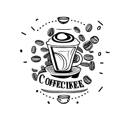 barista style coffee machine with concert tickets  tattoo design idea