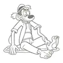 goofy irreverence tattoo design idea