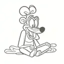 goofy irreverence tattoo design idea