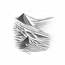 sand dune tattoo design idea