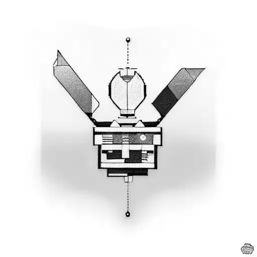 Computer chip morphing into a game character tattoo design idea