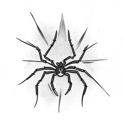 Spider tattoo design idea