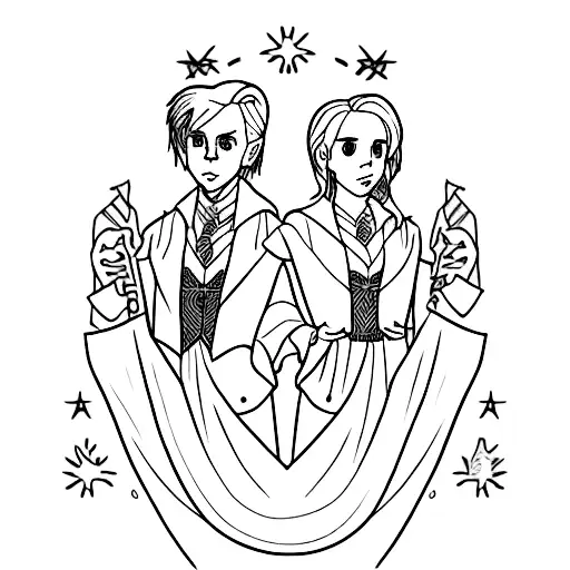 draco malfoy and hermione granger tattoo design idea