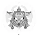 Bombay city tattoo design idea