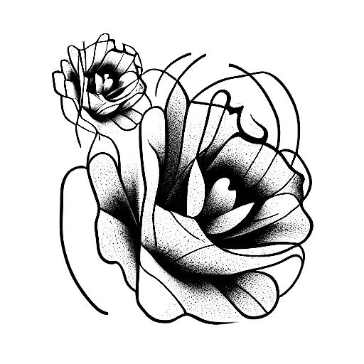 range of many flowers and grass tattoo design idea