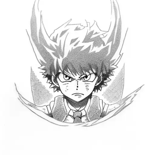 my hero academia tattoo design idea