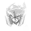 my hero academia tattoo design idea
