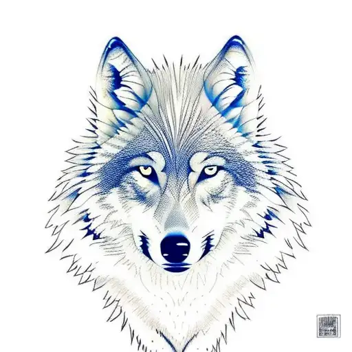 wolf pack and name: june carl tattoo design idea
