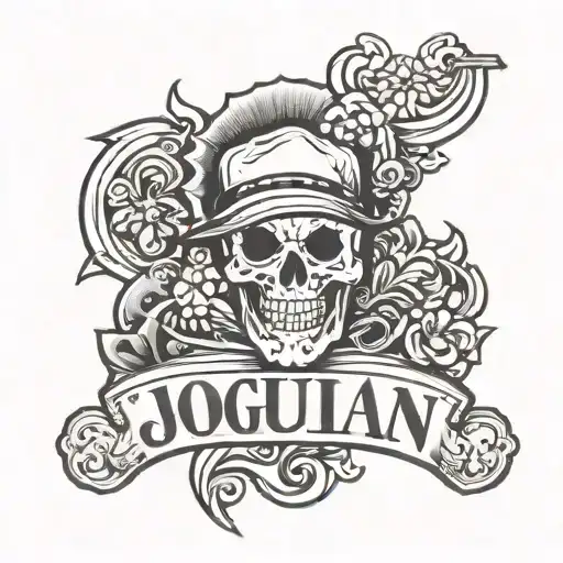 script "Joaquin" gangster font tattoo tattoo design idea