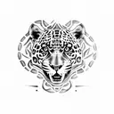 Jaguar tattoo design idea