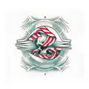 number "17" in a horror style, medium size, illusion of ink dripping off it tattoo design idea