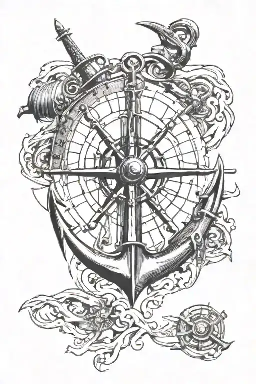 nautical tattoo design idea
