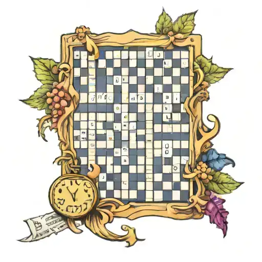 A crossword tattoo emerging from the skin with crossed names, Edita, Lisbeth, Lencho, Edibeth, Alix, Anderson, Isabella, tattoo design idea