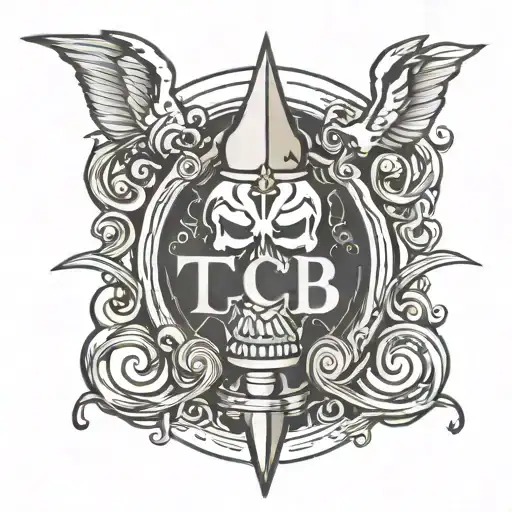 TCB is livid logo using JVE tattoo design idea