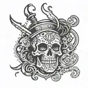 TCB is livid logo using JVE tattoo design idea