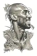 kobe bryant black mamba tattoo design idea