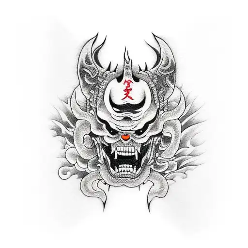 scary  tattoo design idea