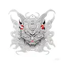 scary  tattoo design idea