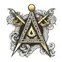 Freemason symbol tattoo design idea