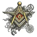 Freemason symbol tattoo design idea