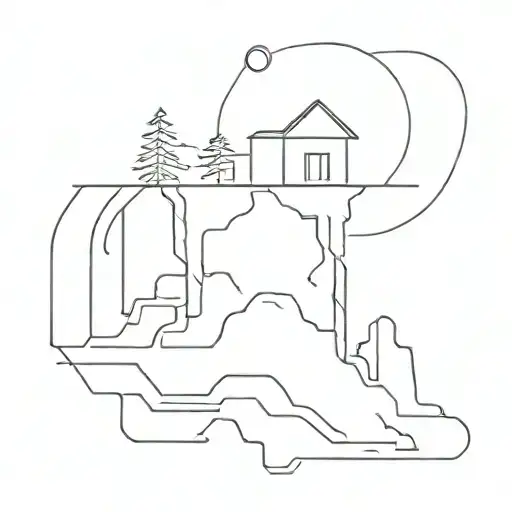 earthquake tattoo design idea