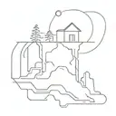 earthquake tattoo design idea