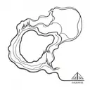 earthquake tattoo design idea