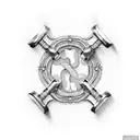 brass knuckles tattoo design idea