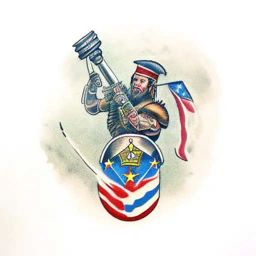 centurion with the words Dulce Bellum Inexpertis  tattoo design idea