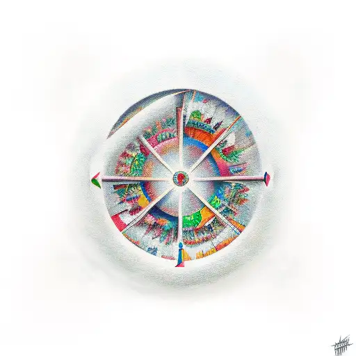 circle of life tattoo design idea