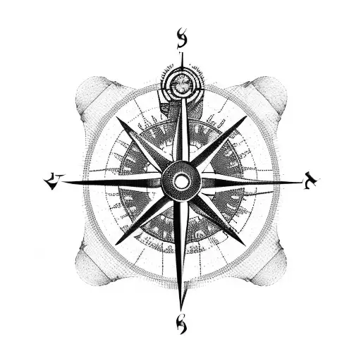 Plane Compass by Tyson: TattooNOW