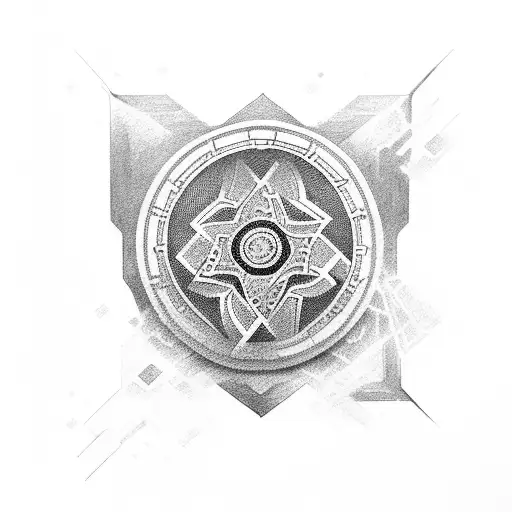 korean and swedish symbol tattoo design idea