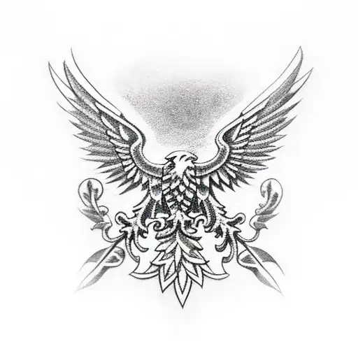 Poland eagle fire   tattoo design idea