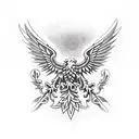 Poland eagle fire   tattoo design idea