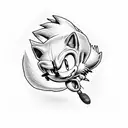sonic the hedgehog themed letters Maxx tattoo design idea