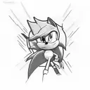 sonic the hedgehog themed letters Maxx tattoo design idea