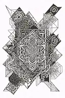 Squares tattoo design idea