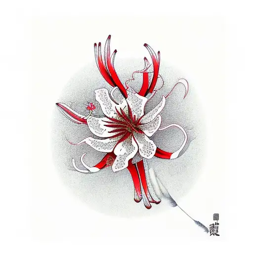 red spider lily tattoo