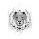 369 leo  tattoo design idea