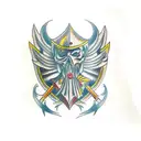 Shield of Achilles tattoo design idea