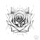 Rose Woolf fire tattoo design idea