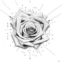 Rose Woolf fire tattoo design idea