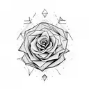 Rose Woolf fire tattoo design idea