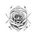 Rose Woolf fire tattoo design idea