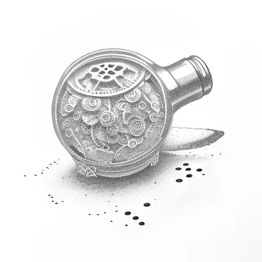 Salt shaker  tattoo design idea